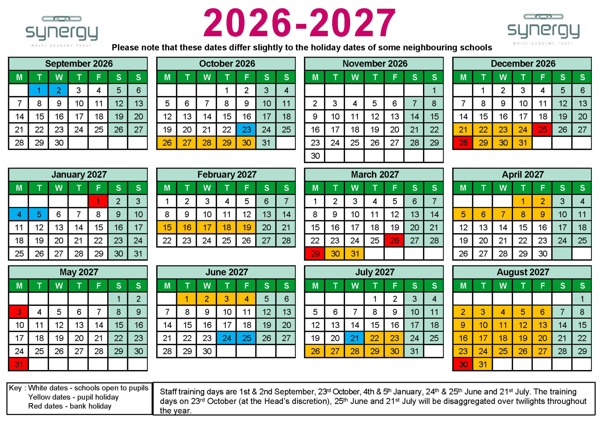 Synergy Calendar 2026-2027 - V3